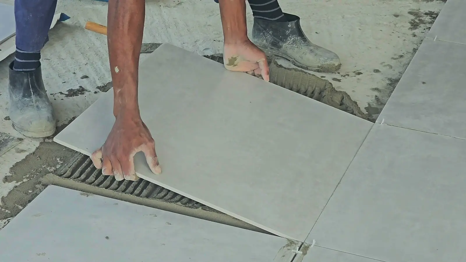 Handwerk auf der Baustelle